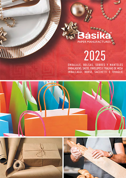 Catálogo embalaje sobres, bolsas y manteles 2025, disponible para visualizar.